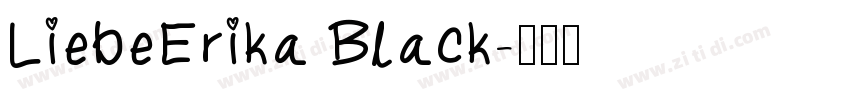 LiebeErika Black字体转换